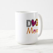 Mug Maman Chien Impression Léopard/Cadeau Tendance pou (Devant droit)