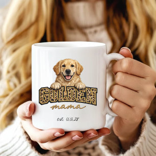 Mug Maman Chien Maman Golden Retriever Léopard Perso