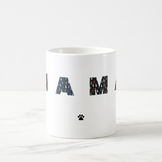 Mug Maman Chien patte de chat (Centre)