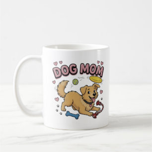 Mug Maman Chien Retriever Doré Bande Dessinée