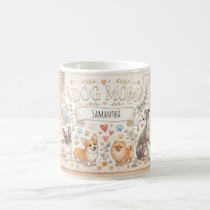 Mug Maman Chien Salon avec Nom Personnalisé
