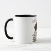 Mug Maman Chien St-Bernard Floral (Gauche)