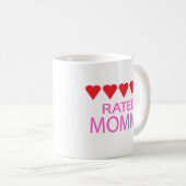 Mug Maman cinq coeurs (Devant droit)