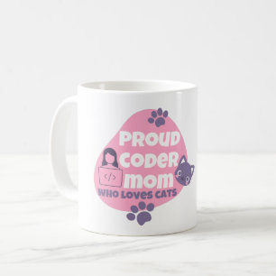 Mug MAMAN CODEUSE FIÈRE QUI AIME LES CHATS - T-Shirt M