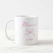 Mug Maman | Coquette Pink Bow and Baby's Photo (Gauche)