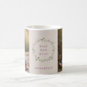Mug Maman couronne fleurie cadeau simple élégant girly