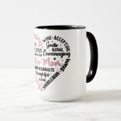Mug Maman d'accueil Cœur Mignon (Devant droit)