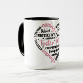 Mug Maman d'accueil Cœur Mignon (Devant gauche)
