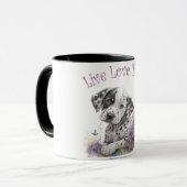 Mug Maman Dalmatien Fleurie (Devant gauche)