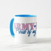 Mug Maman d'armée fière de mon soldat (Devant gauche)