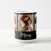 Mug Maman Date de Création 3 Photo Écriture Blanche su (Centre)