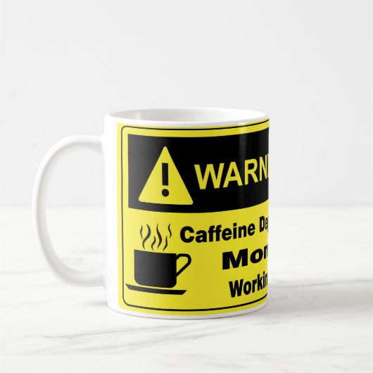 Mug Maman d'avertissement de caféine (Gauche)