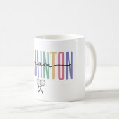 Mug Maman de badminton coloré (Devant droit)