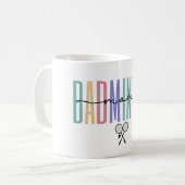 Mug Maman de badminton coloré (Devant gauche)