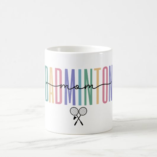 Mug Maman de badminton coloré (Centre)