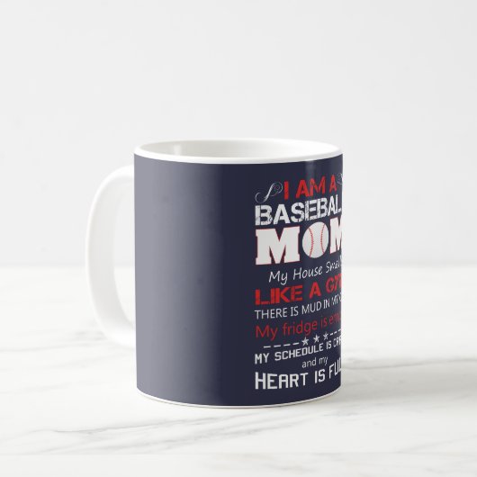 MUG MAMAN DE BASE-BALL (Devant gauche)