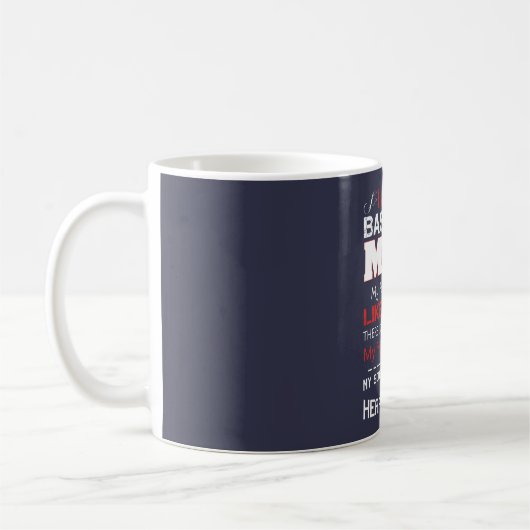MUG MAMAN DE BASE-BALL (Gauche)