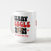 Mug Maman de Beagle pour les Fêtes (Devant gauche)