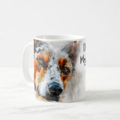 Mug Maman de Blue Heeler (Devant gauche)