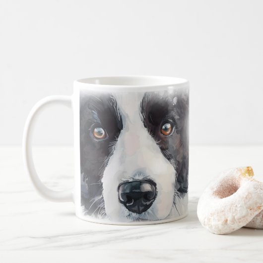 Mug Maman de Border Collie (Avec donut)
