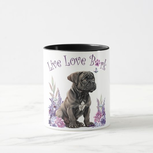 Mug Maman de Cane Corso Fleurie (Centre)