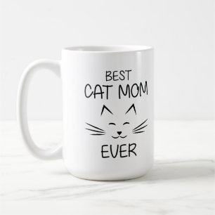Mug Maman de chat adorable illustration de typographie