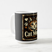 Mug Maman de chat – Amour de mère féline fière (Devant gauche)