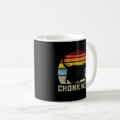 Mug Maman de chat Chonk Échelle Mème Drôle Style Rétro (Devant droit)
