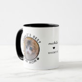 Mug Maman de chat la plus adorable du monde Nom person (Devant gauche)