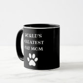 Mug Maman de chat la plus géniale du monde Texte perso (Devant gauche)