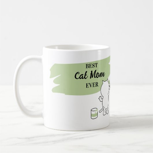 Mug Maman de chat la plus mignonne qui existe pour fem (Gauche)