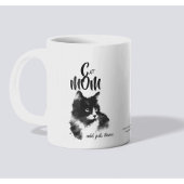 Mug Maman de chat noir Ajouter Photo &/ou Nom