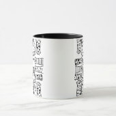 Mug Maman de chat noir et blanc avec pattes de chat (Centre)