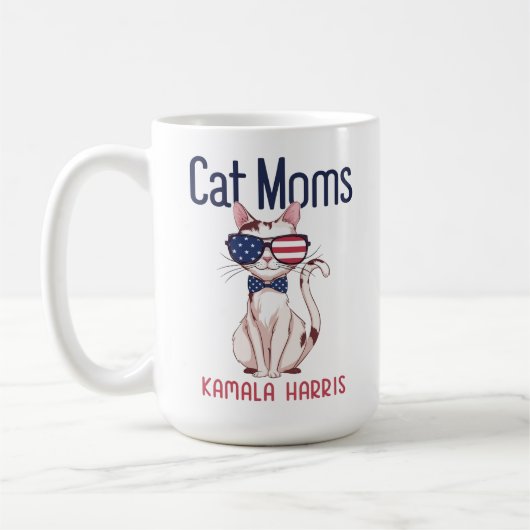 Mug Maman de chat pour Kamala Harris | 2024 (Gauche)