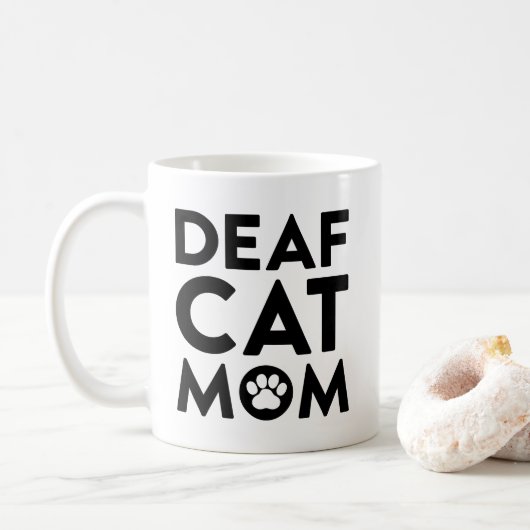 Mug Maman de chat sourd (Avec donut)