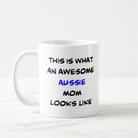 Mug maman de chien d'aussie, génial (Gauche)