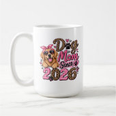 Mug Maman de Chien Depuis 2026 | Léopard Rose (Gauche)