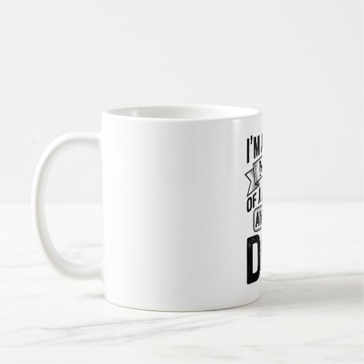 Mug Maman de chien fière dessin vectoriel de gravure v (Gauche)
