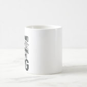 Mug Maman de chien fière dessin vectoriel gravure vint (Centre)