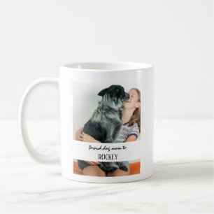 Mug Maman de chien fière image personnalisée et nom de