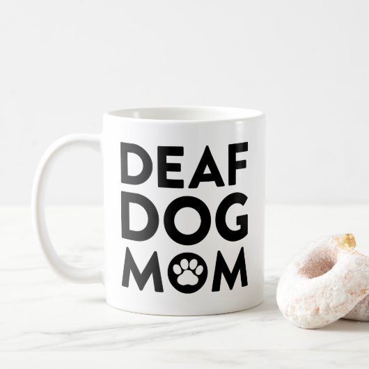 Mug Maman de chien sourd (Avec donut)