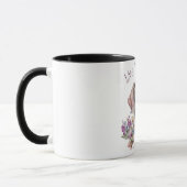 Mug Maman de chien Weimaraner Floral (Gauche)