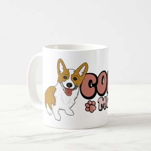 Mug Maman de corgi (Devant gauche)