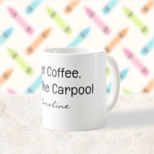 Mug Maman de covoiturage de retour à l'école