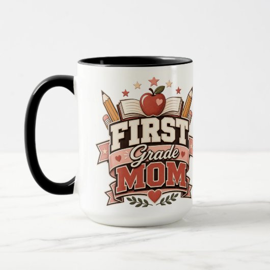 Mug Maman de CP Design Rétro École (Gauche)