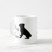 Mug Maman de fantaisie de carlin (Devant gauche)