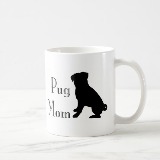 Mug Maman de fantaisie de carlin (Droite)
