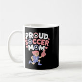 Mug Maman de foot fière Support de fans joyeux pour le (Gauche)