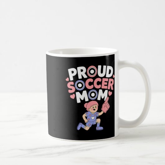 Mug Maman de foot fière Support de fans joyeux pour le (Droite)