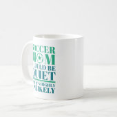 Mug Maman de football calme (Devant gauche)